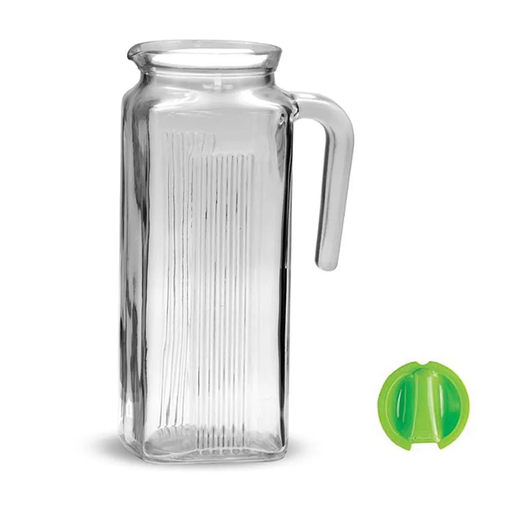 Pas Ba Che 80050 Pas Ba Che 1000mL (Green) Water Bottle Fridge Water Grab Glass Handle