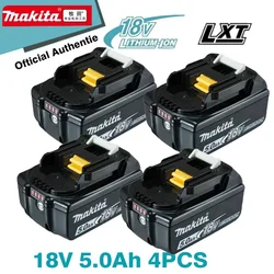 100% оригинальная аккумуляторная батарея Makita 18 В 5,0 Ач, для Makita BL1830 BL1830B BL1840 BL1840B BL1850 BL1850B аккумулятор для электроинструментов