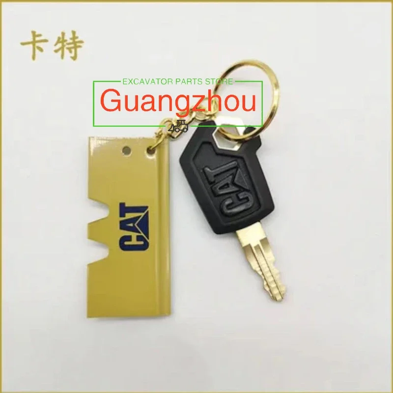 For Kobelco K250 Kubota Hitachi H800 Sany SDLG 888 XCMG Takeuchi H806 Ignition Key Excavator Starter Key with Keychain