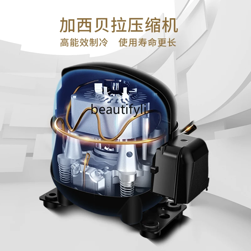 ضاغط النبيذ الأحمر الثلاجة النبيذ الأحمر خزانة النبيذ درجة حرارة ثابتة خزانة النبيذ المنزلية شريط الجليد الصغير