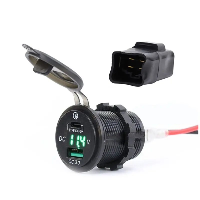 Motorcycle USB For Kawasaki Ninja 400 650 Versys 650 Motorcycle With Voltage Display