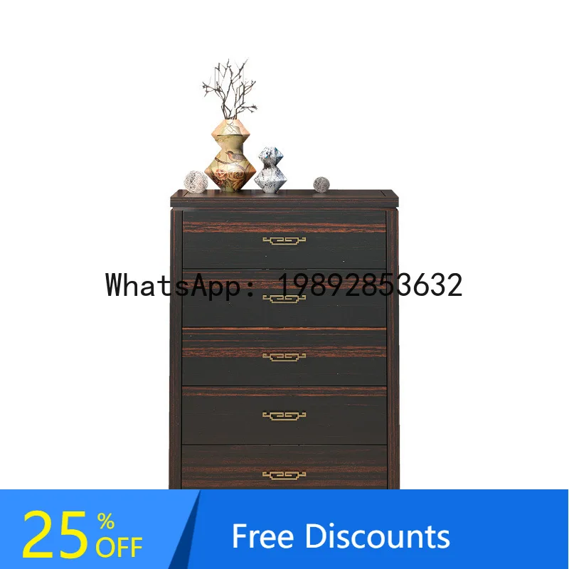

YFY Sandalwood New Chinese Style Solid Wood Five-Drawer Chest Storage Bedroom Classical Cabinet with Drawers Storage Cabinet