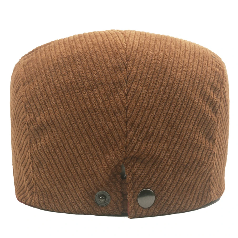 Drop Shipping 2023 Autumn and Winter Camel Corduroy Man Ivy Cap Dad Casual Newsboy Hat Women Big Size Beret 56-60cm