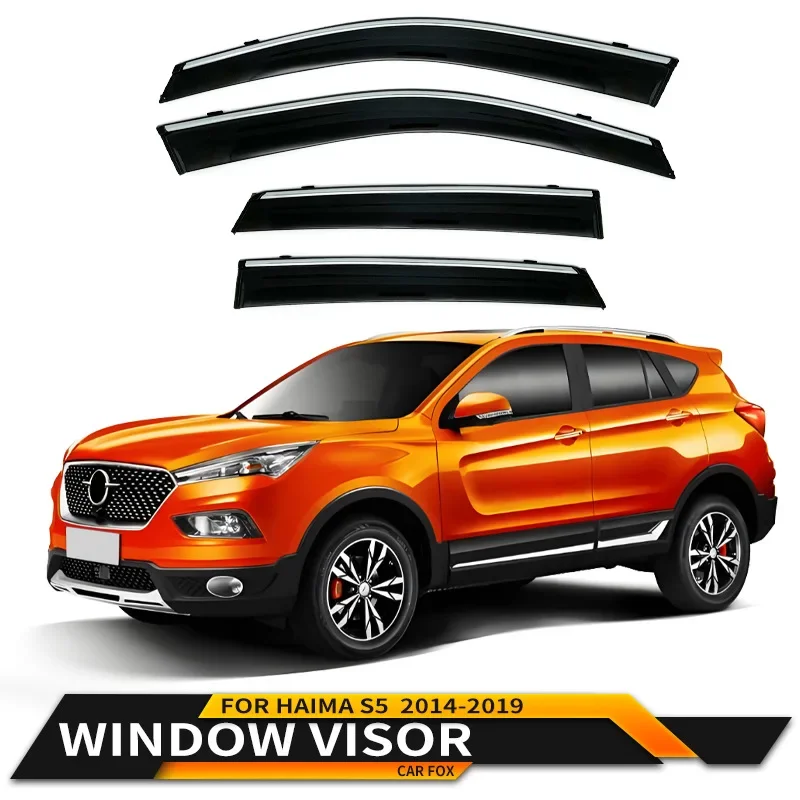 For Haima S5 2014-2019 S5 Young 2017-2018 Car Window Visor Awning Shelters Windshield Side Window Rain Sun Shade Accessories