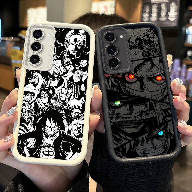 O-One Piece Luffy Phone Case For Samsung Galaxy S26 S25 S24 Ultra S23 S22 S21 Plus S20 FE A56 A55 A54 A53 A52 4G 5G Soft Cover