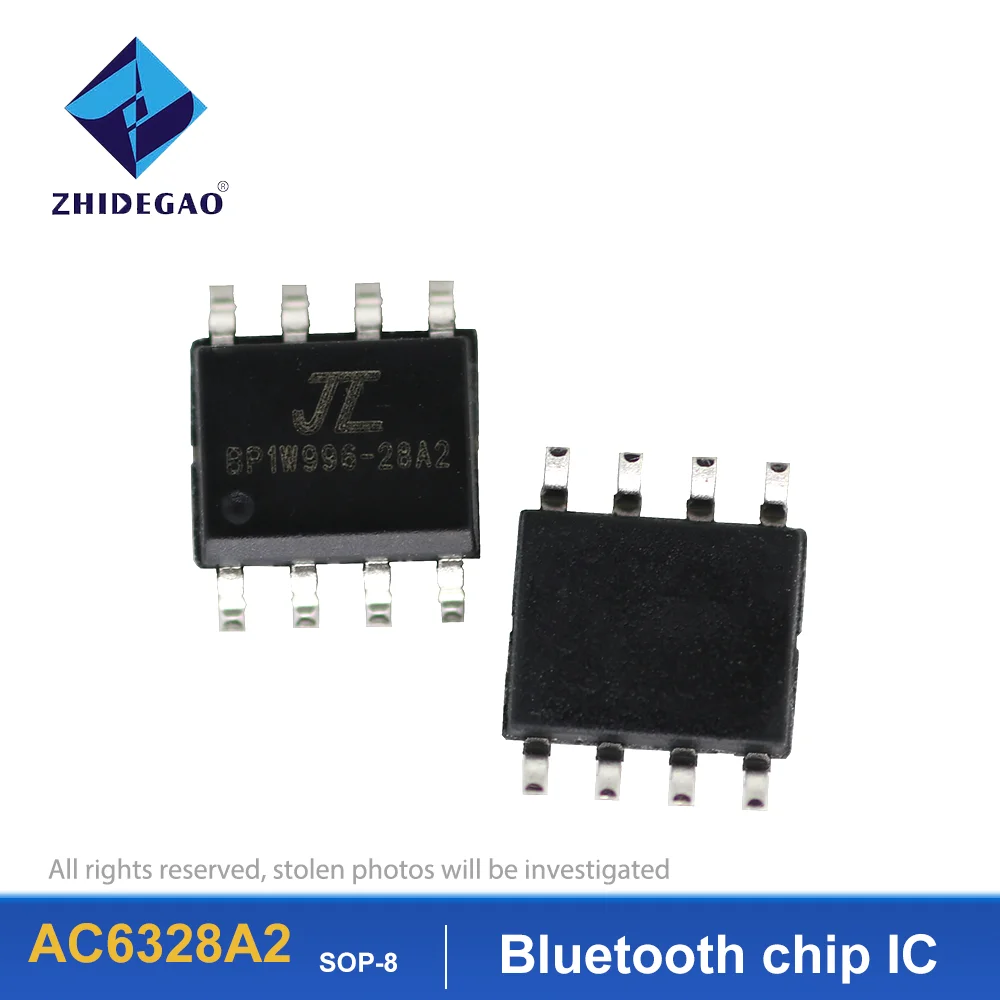 AC6328A2 SOP-8  Bluetooth chip IC MCU Black  Brand New