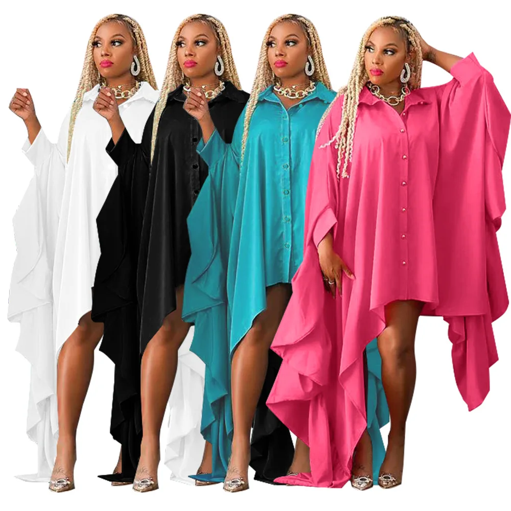 Women Pure Autumn Color Plus Size Hoodie With Irregular Bat Sleeves Dress New Beach Bath Woman 2025 Sexy Cover Up Swimwear