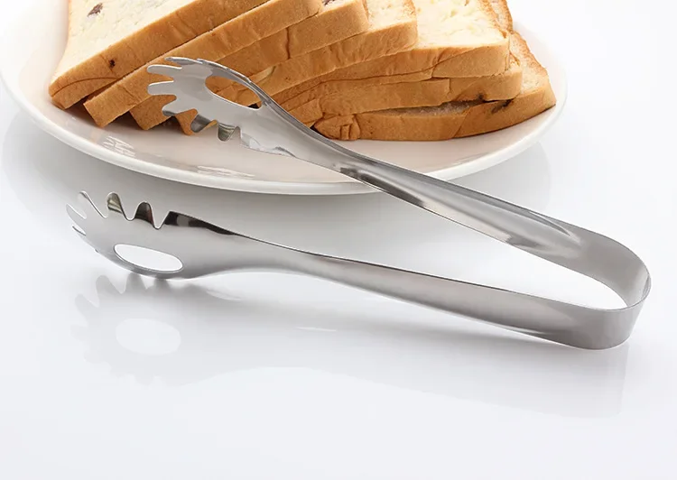 

Stainless Steel Spaghetti Bread Pasta Clip Clamp Cooking Tools Kitchen BBQ Tong Buffet Party Salad Catering Utensils KX 248