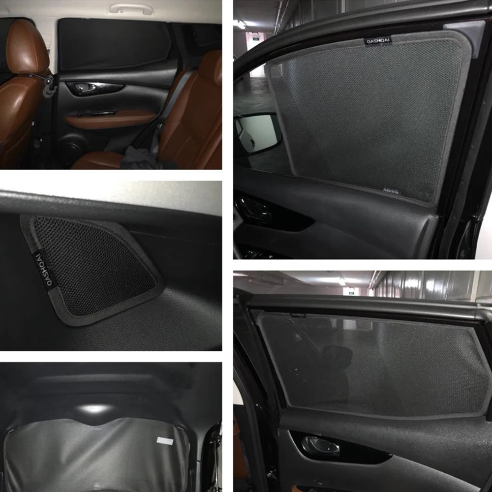 

For Nissan QASHQAI J11 2013-2020 2021 Car Sun Visor Accessories Window Windshield Cover Sunshade Curtain Mesh Shade Blind Custom