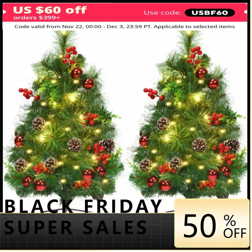 2 PCS 29 Inch Christmas Trees navidad decoraciones para el hogar