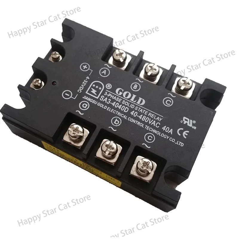 Three-Phase Solid State Relay SA34040D DC Control AC SA3-4040D 40A 4050D