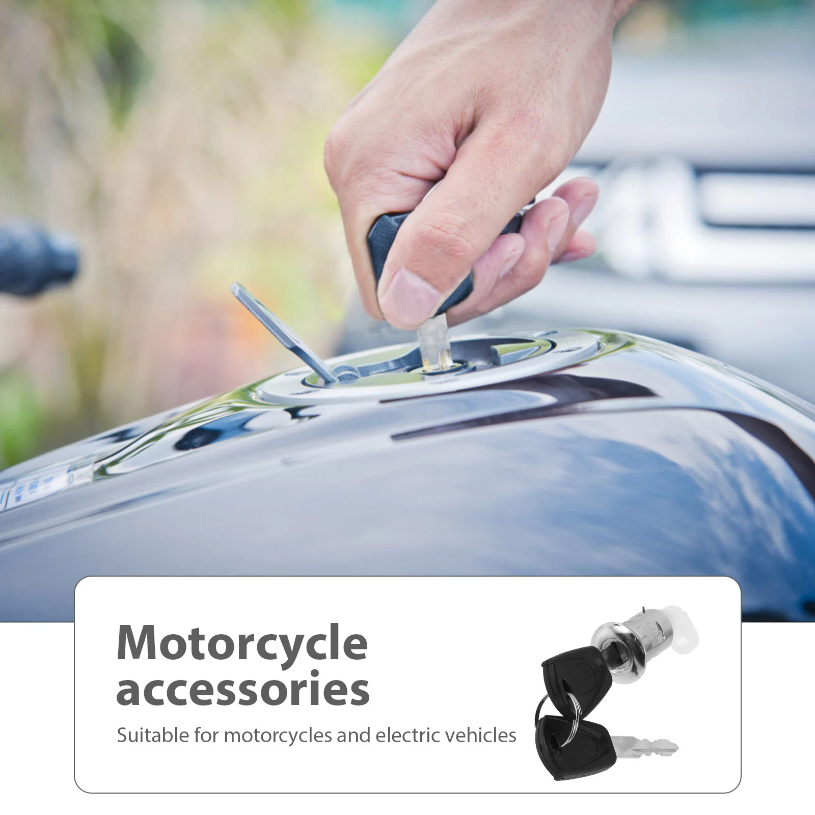 Universal Motorcycle Seat Lock Heavy Duty Electric Scooter Part Replacement Lock Cylinder Security Anti Theft Durable Design - Image 5