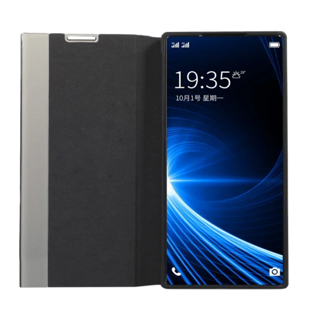 Window View Leather Cases For Samsung Galaxy S26 Ultra S23 S24 S22 A72 S25 Ultra 5G S21 S20 FE S25Plus Note20 10 Leather Cover