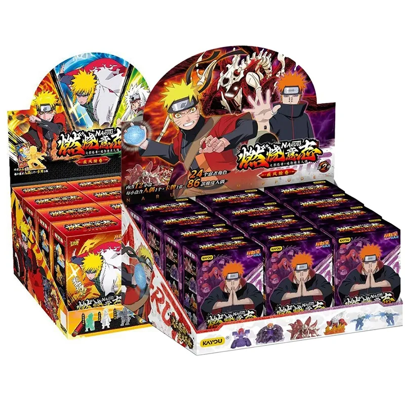 Kayou Offizielle Naruto Burning Will Anime-Figuren Blind Box - Naruto Shippuden Mini-Actionfigur mit Sammelfigur