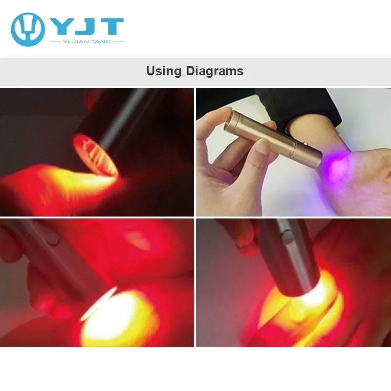 2025YJT popular portable red led light therapy pain relief red light therapy torch