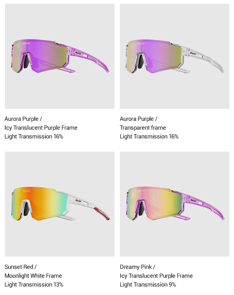 SCVCN Süße Rosa Fahrradbrille, Fahrrad-Fotozubehör, Golf-Okulare, Camping-Sonnenbrille, UV400 Outdoor-Sportausrüstung – Detail 19