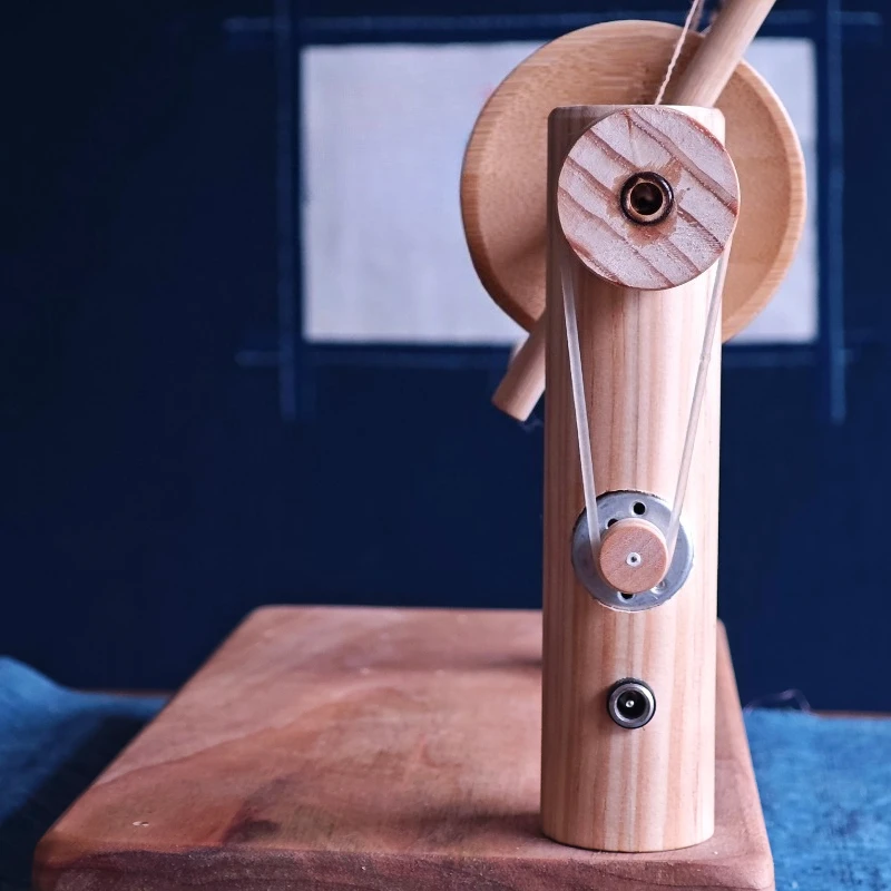 Adjustable Speed Electric Yarn Twisting Machine Household Hand Spinning Tool for Yarn Combining and DIY Weaving Craft