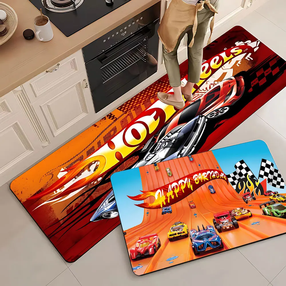 

Дверной коврик Hotwheels, входной нескользящий Придверный коврик, моющийся кухонный ковер для гостиной, коврики для прихожей, дверные коврики для ванной комнаты