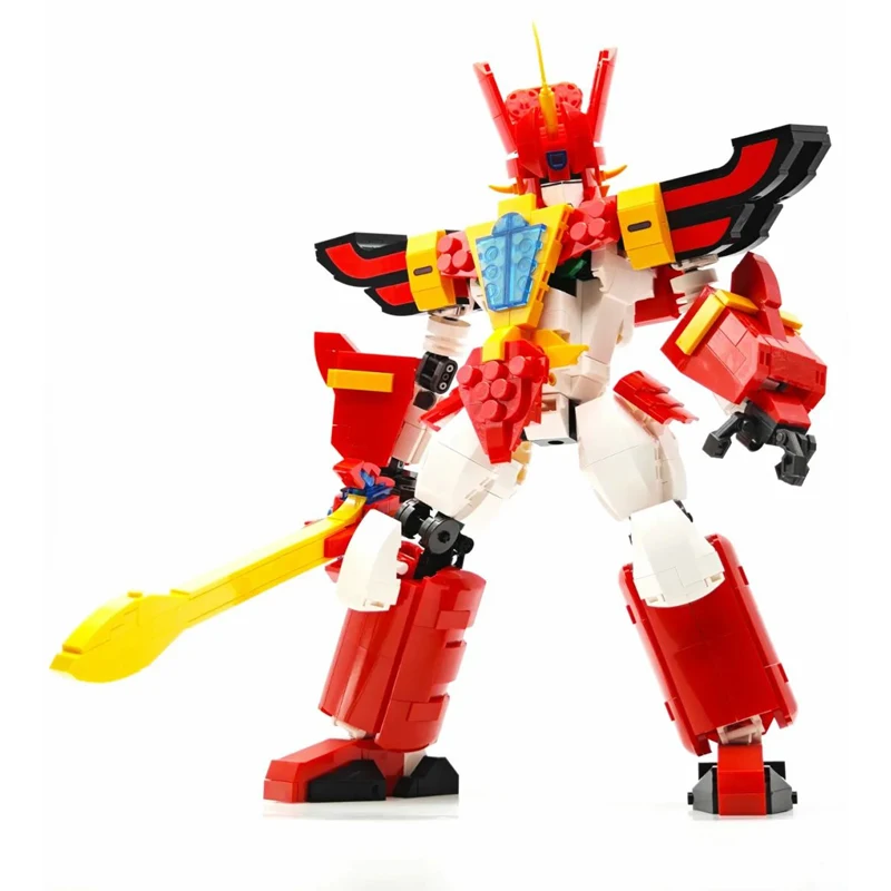 IN STOCK MOC Idea Technical Classic Anime Mado King Granzor Deformation Robot Building Blocks Bricks Model Kids Toys Gift Set