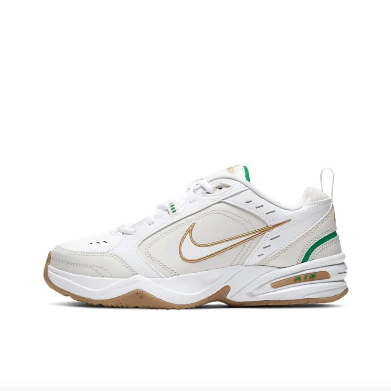 

Nike Air Monarch 4 Men's Running Shoes, Height Increasing, Wear Resistant, Casual Sneakers, Beige and White