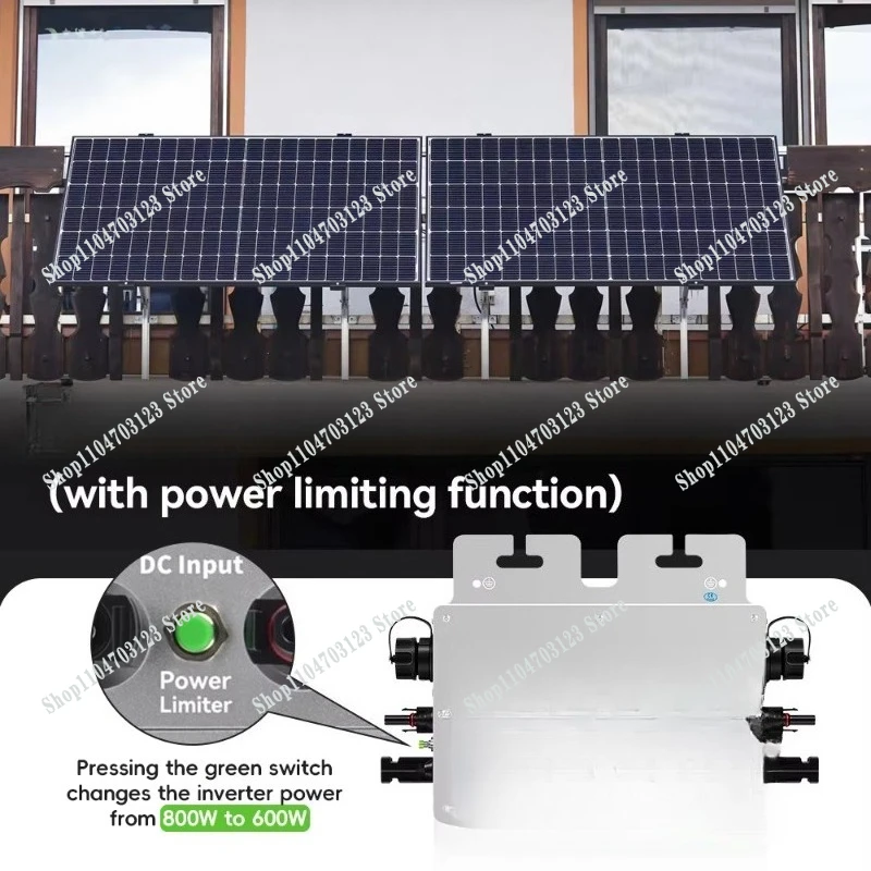 Hot-selling 800W micro inverter IP65 waterproof, single-phase 95% efficiency WIFI 50/60Hz