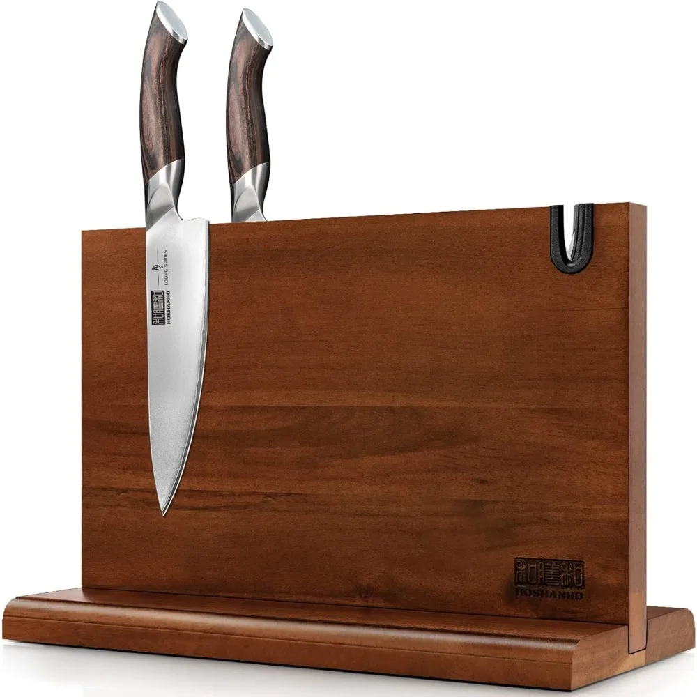 Bloque magnético para cuchillos de 14 x 10 pulgadas, soporte magnético para cuchillos de doble cara para encimera de cocina