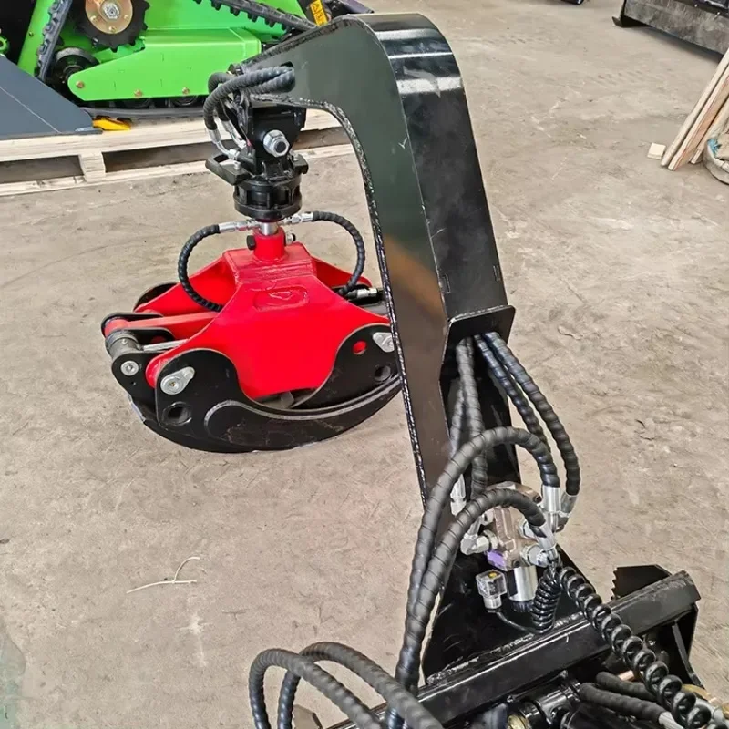 Factory New Rotary Grapple Attachments For Multi-function Mini Skid Steer Track Loader Derette 450/V1000