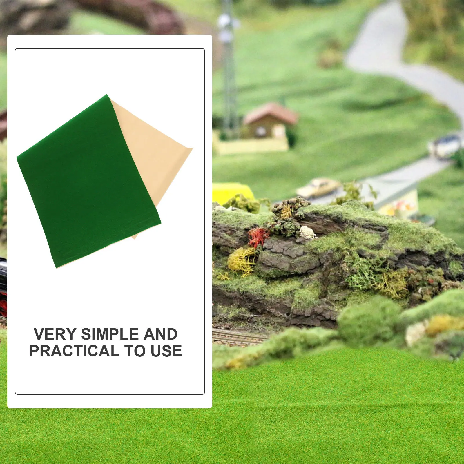 

Fake Grass Turf Artificial Lawn DIY Sand Table Cuttable Mat Micro Landscape Decor Sand Table Grass Mat DIY Lawn Turf