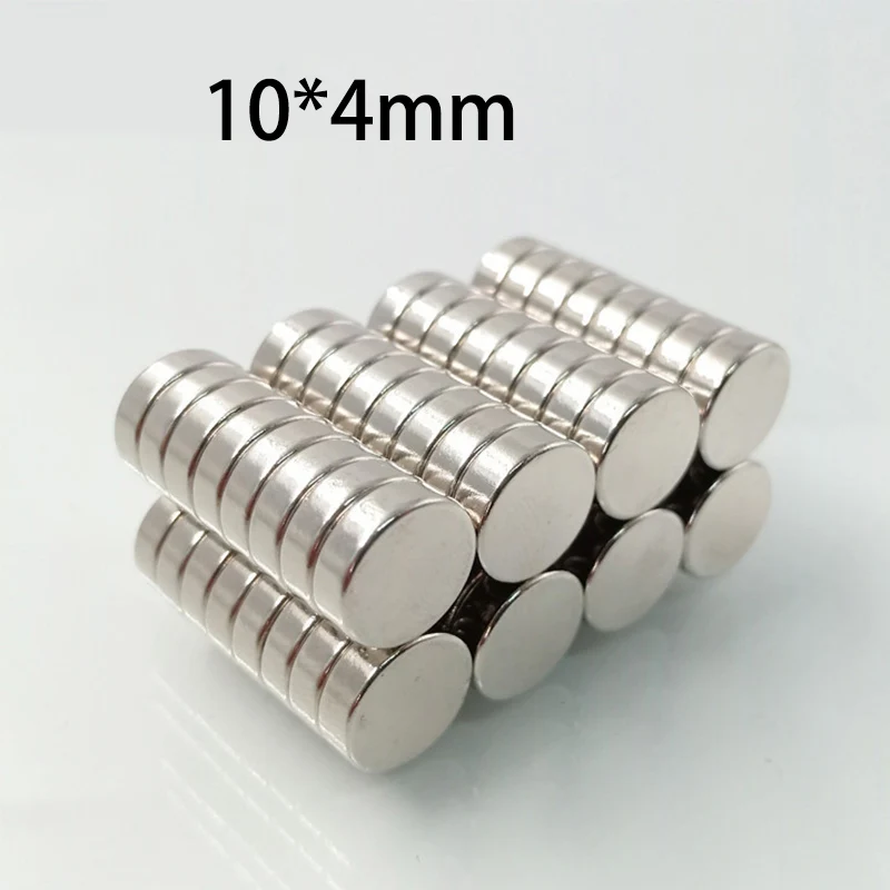 10/20/50pcs 10x4mm/5mm Industrial Magnets - Heavy Duty Round Disc for CNC, Automotive & Machinery