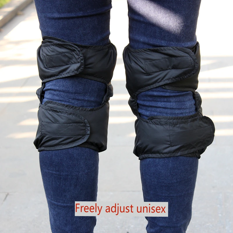 Winter Wasserdichte Kniewärmer Ente Unten Füllung Einstellbare Thermische Bein Ärmeln Radfahren Arthritis Schmerzen Relief Outdoor Sport Täglich