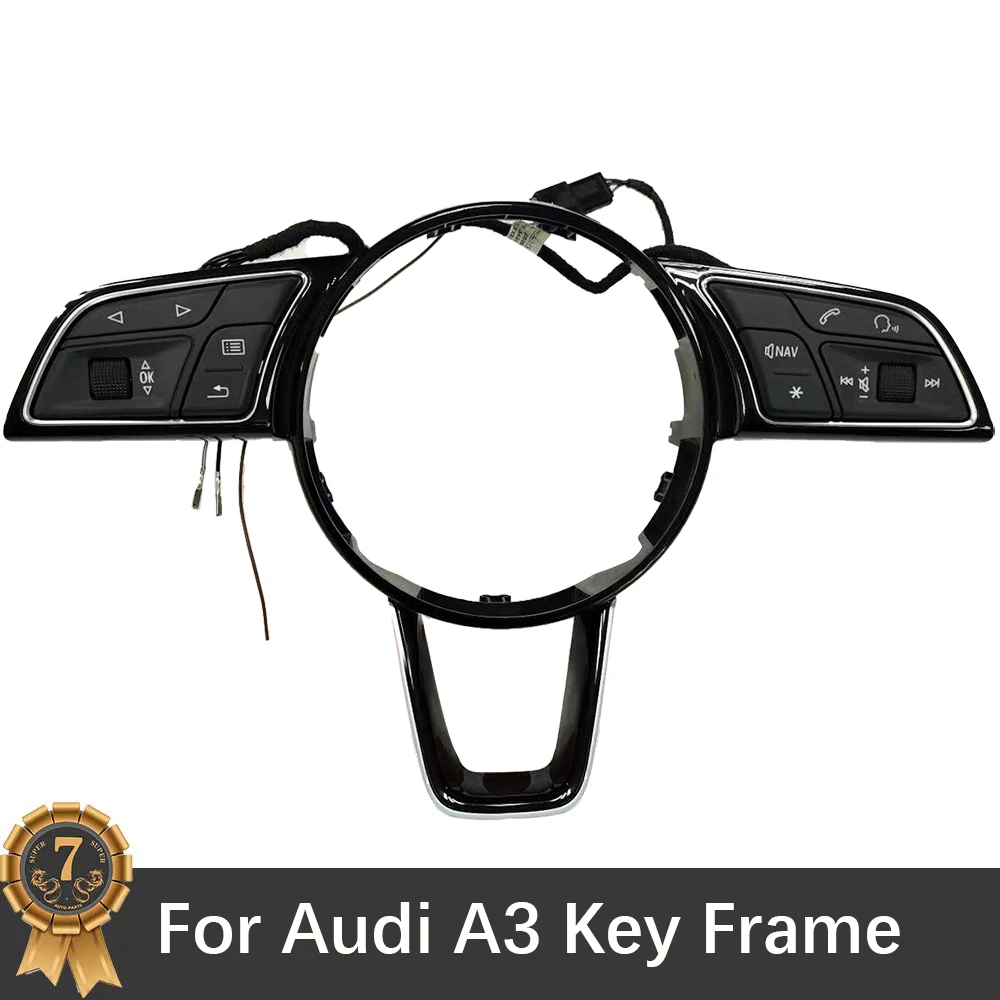 For Audi A3 Multifunctional Steering Wheel Button Key Frame