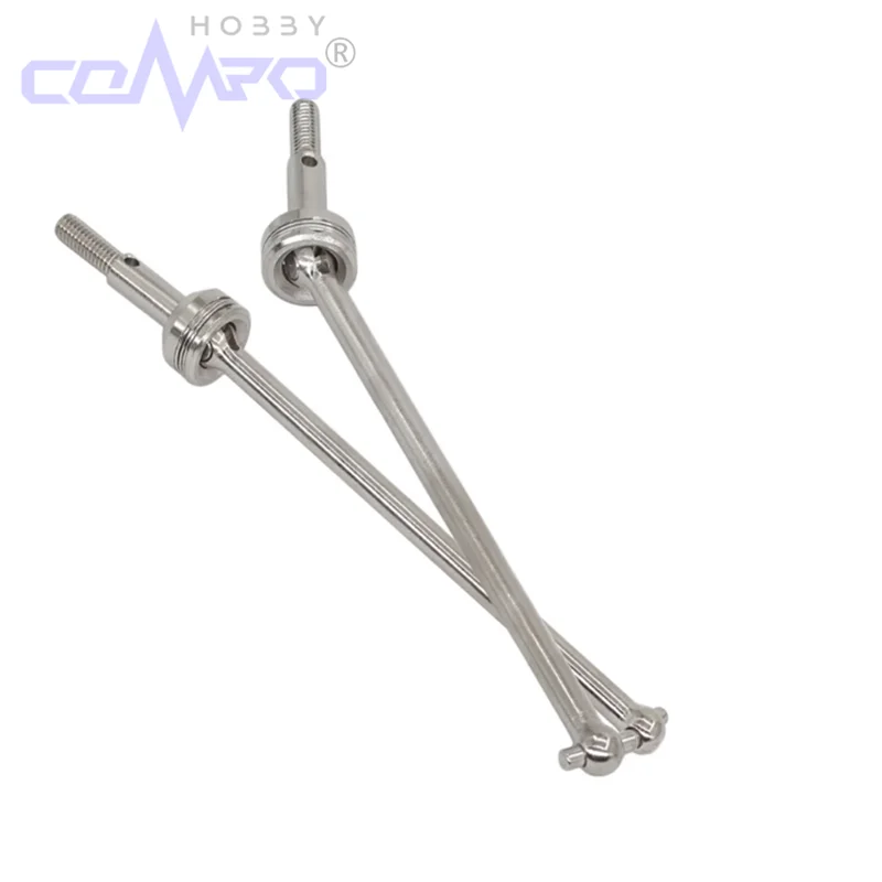 Arbre d'entraînement en métal CVD, 2 pièces, pour Wltoys 104001 104002 1/10 RC, pièces de mise à niveau de voiture, accessoires