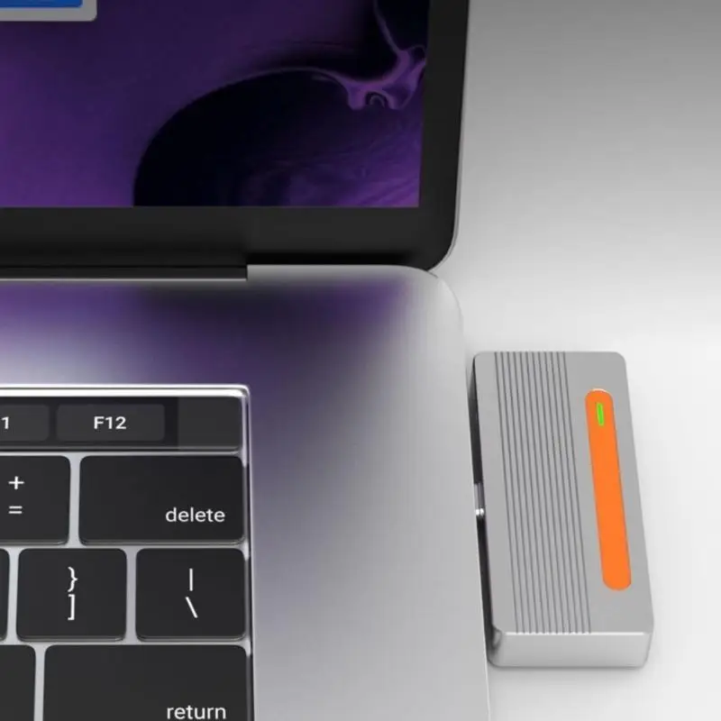 حاوية R53C USB C NVMe SSD، حافظة ألومنيوم بسرعة 10 جيجابت في الثانية لمحركات أقراص PCIe 2230، إعدادات سهلة بدون محرك إخراج فيديو #4