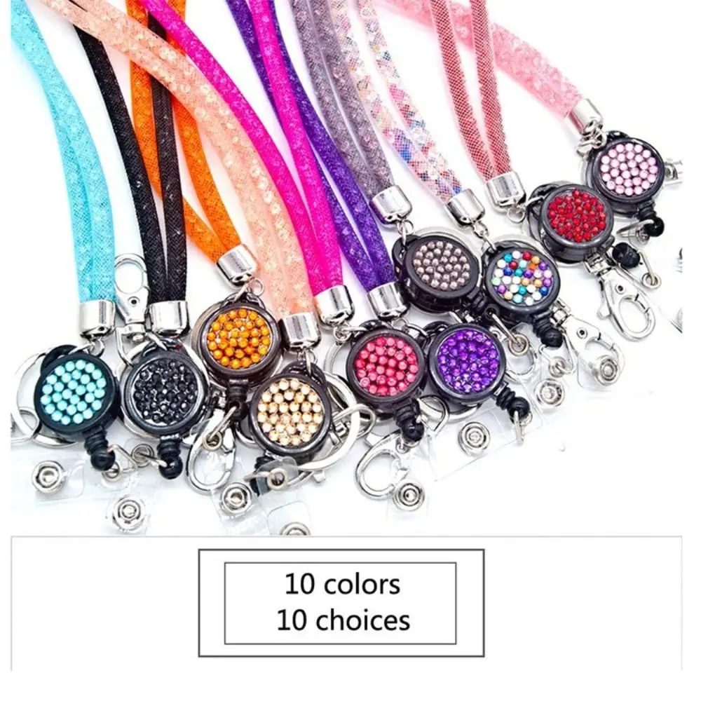 Girl Portable Id Card For Keys Id Holde Lanyard Retractable Lanyard Phone Strap Keyring