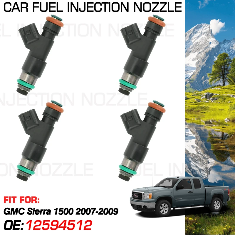 

for GMC Sierra 1500 2007-2009 Accessories Car Fuel Injectors Nozzle Injection 12594512 12569113 0280158049 217-2436 67578 FJ977