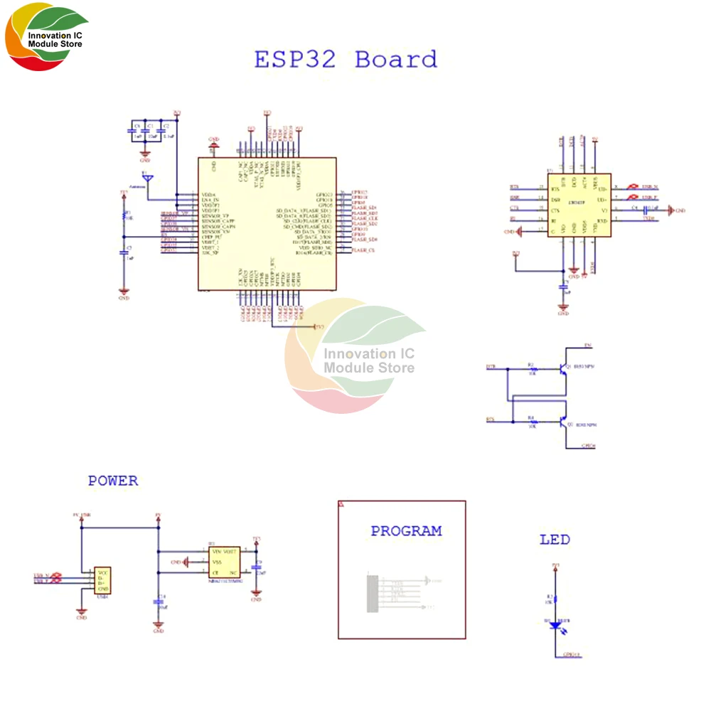 Imagem -06 - Placa de Desenvolvimento Esp32 com Shell Compatível com Usb Bluetooth Gateway Onboard Esp32-pico-d4