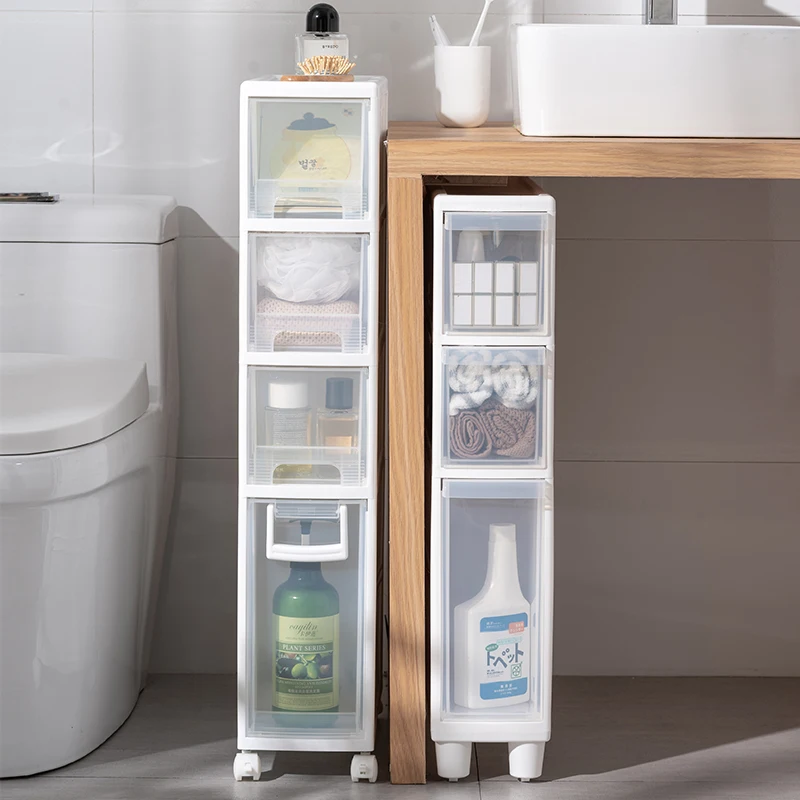 

Bathroom crevice storage cabinet ultra narrow rack 20 narrow household kitchen refrigerator gap plastic locker
