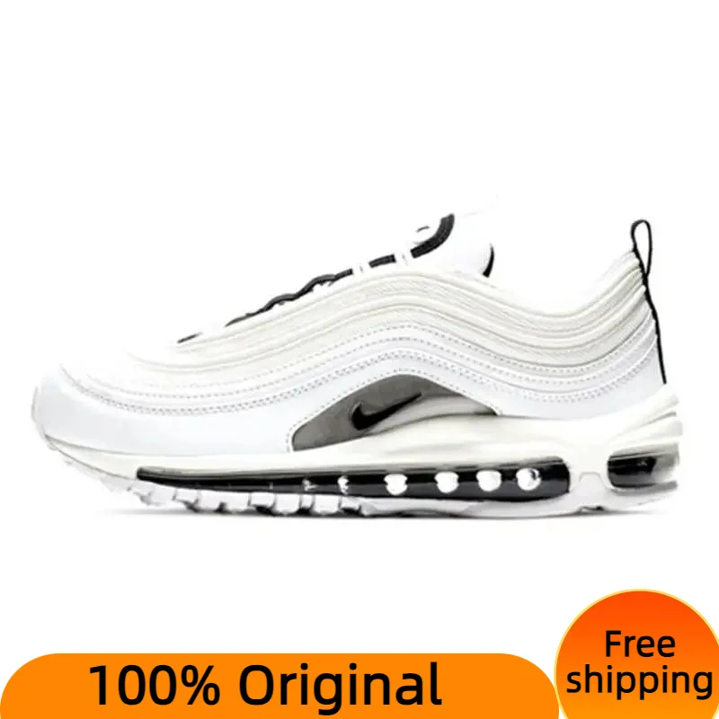 Nike Air Max 97 White Black Silver Women's Sneakers shoes 921733-103 With Original Box