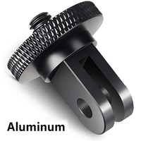 Aluminum Alloy 1/4 inch Mini Tripod Adapter Mount for GoPro Hero 8 7 6 5 4 Black Sjcam M10 Xiaomi Yi 4K Eken Go Pro Accessory