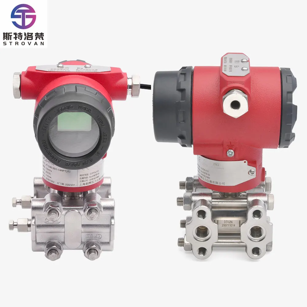 4-20ma إخراج شاشة الكريستال السائل الذكية 3051 جهاز إرسال الضغط التفاضلي لبخار الهواء لمختلف التطبيقات #1