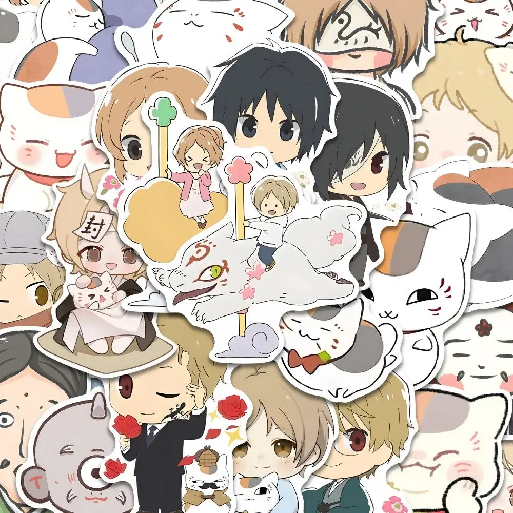 Natsume Yuujinchou Sticker Nyanko Sensei Natsume Takashi Stickers Anime Goods Cute Laptop Phone Case Decor Student Stationery