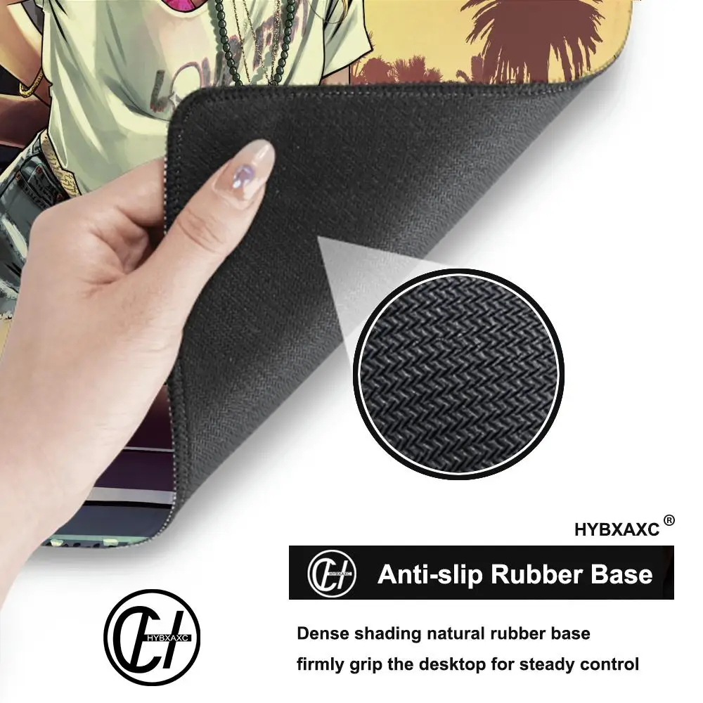 لوحات الماوس GTA 6 غير قابلة للانزلاق مكتب كبير طالب الألعاب سرقة السيارات سميكة لعبة كبيرة لوحة الكتابة وسادة ماوس الوسادة #5