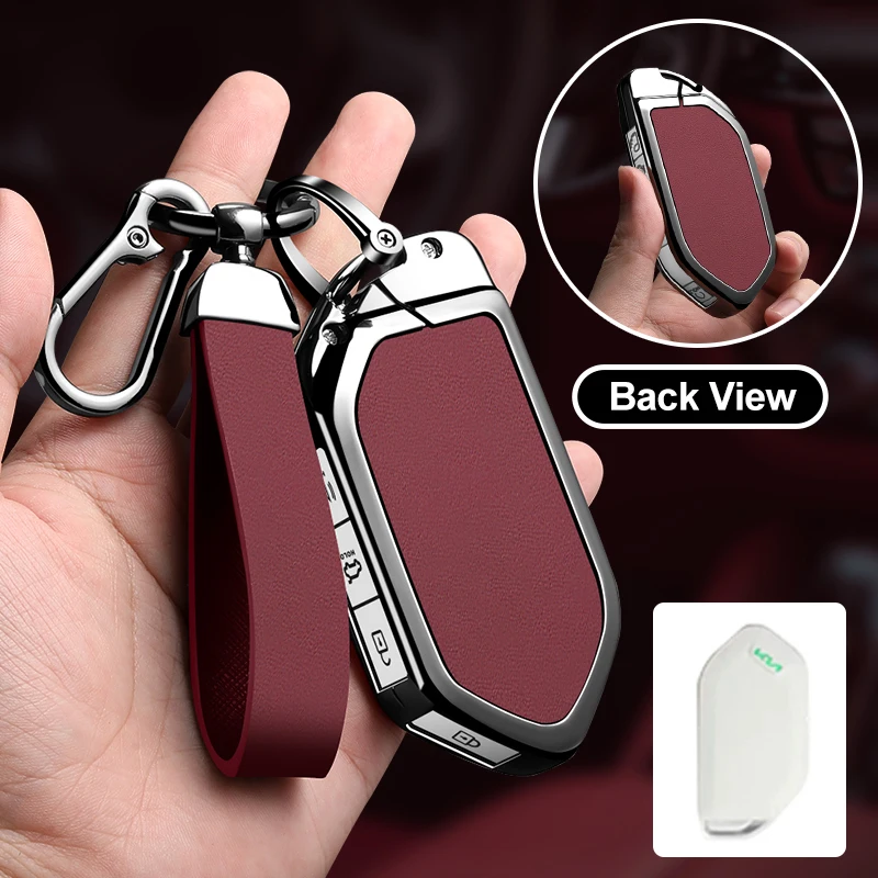 

Zinc Alloy Car Remote Car Key Case Cover for Kia KN EV9 Picanto GT Line Carnival Seltos Sorento Morning K5 KA4 EV3 2024Accessory