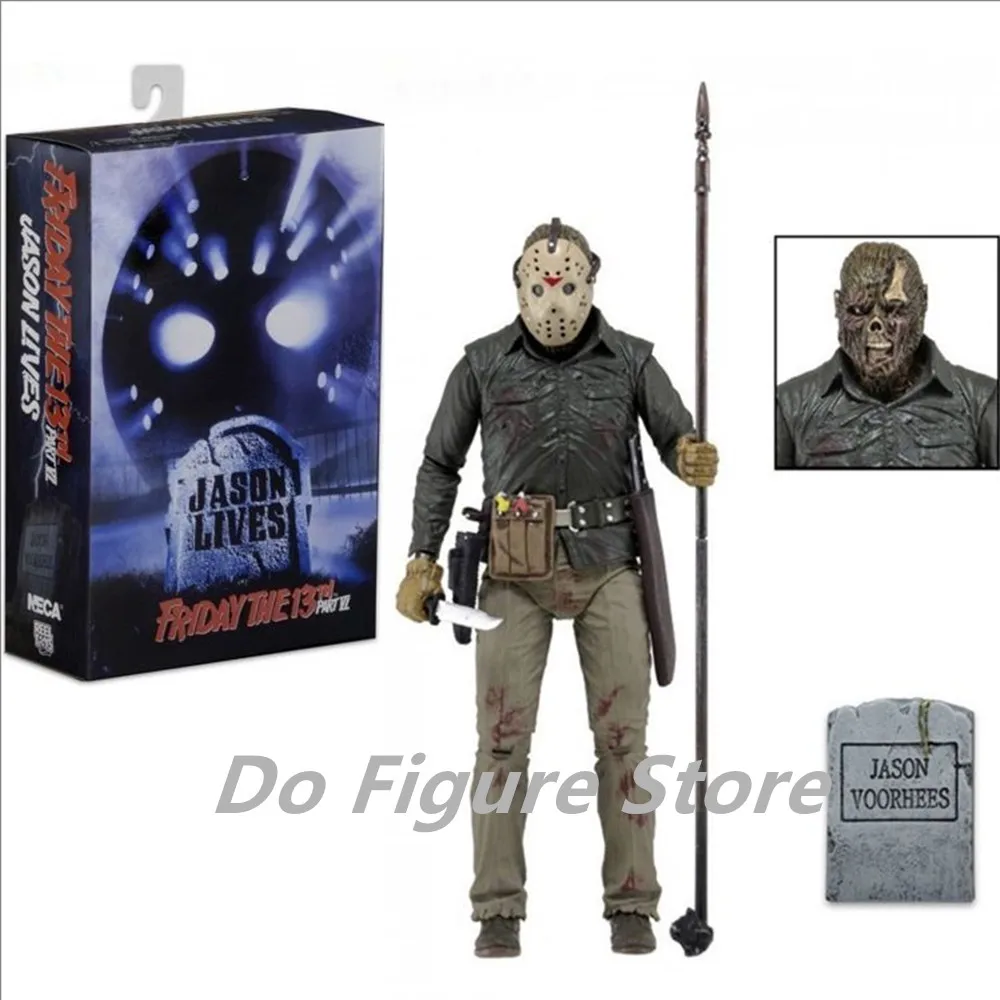 

The 13th Figure Toys NECA Friday Freddy Jason Voorhees Blood Figure Action Jason Collectible Model Christmas Halloween Gifts