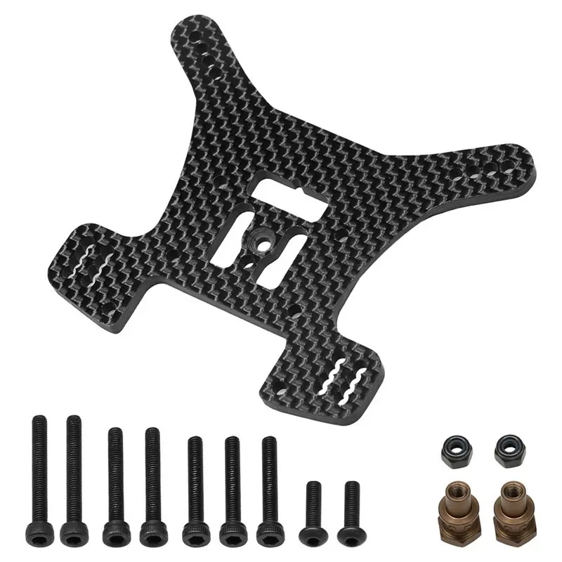

WOWFU-For Kyosho MP11 1/10 RC Car Carbon Fiber Front Rear Shock Tower Plate IF704 IF705 Upgrade Parts Accessories
