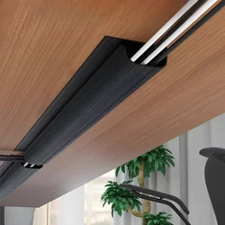 PVC Waterproof Cable Management Accessories J Channel Desk Cable Organizer Wiring Ducts Cable Protecter Under Desk Tv Background