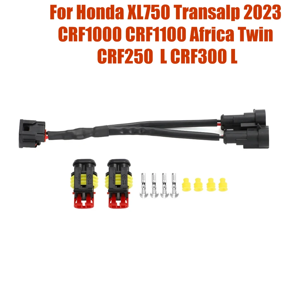 

For Honda XL750 Transalp 2023 CRF1000 CRF1100 Africa Twin CRF250 L CRF300 L Y-Splitter 12V Power Outlet Side Consumer USB