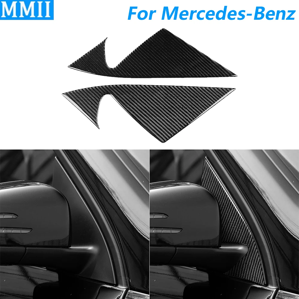 

Для Mercedes-Benz GLE GLS W166 2016-2019 углеродное волокно, внешняя дверная панель, накладка на панель, автомобильные аксессуары, декоративная наклейка