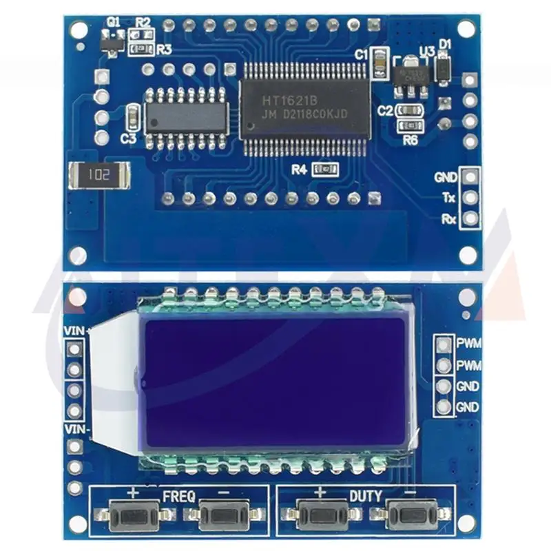 1Hz-150Khz Signal Generator PWM Board Module Pulse Frequency Duty Cycle Adjustable Module LCD Display 3.3V-30V 1Hz - 150Khz