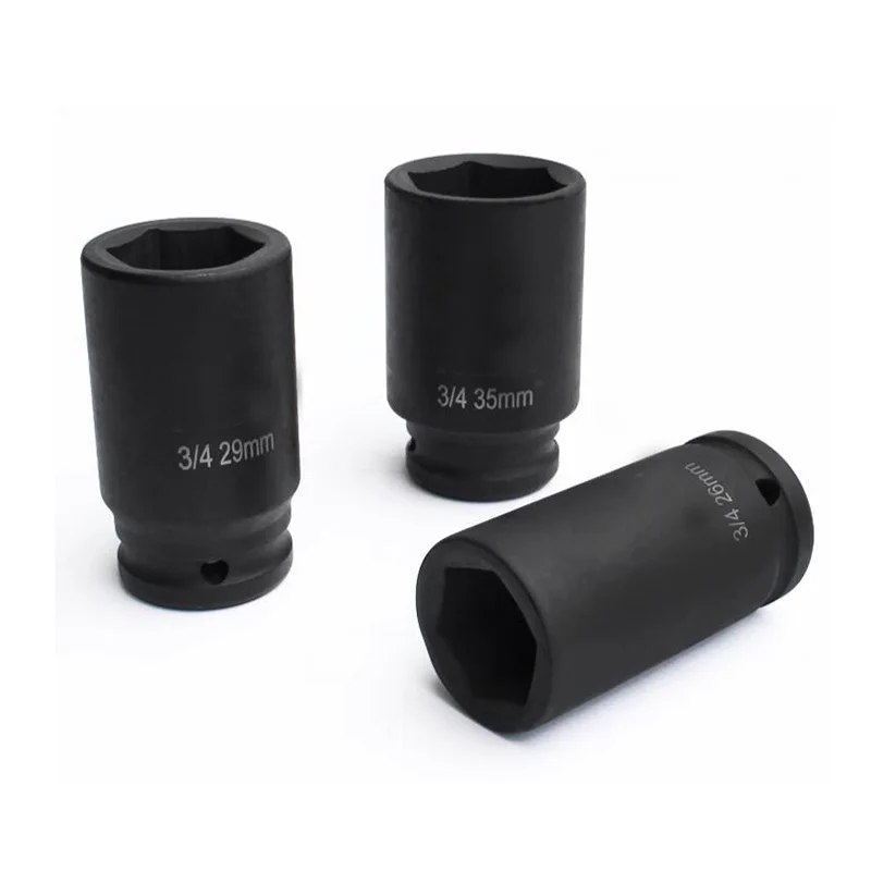 Drive Impact Hex Socket, Metric Deep Socket, 6 Point, 17mm, 18mm, 19mm, 20mm, 21mm, 22mm, 23mm, 24mm, 25mm, 26mm, 27mm, 28mm, 29mm do 55mm